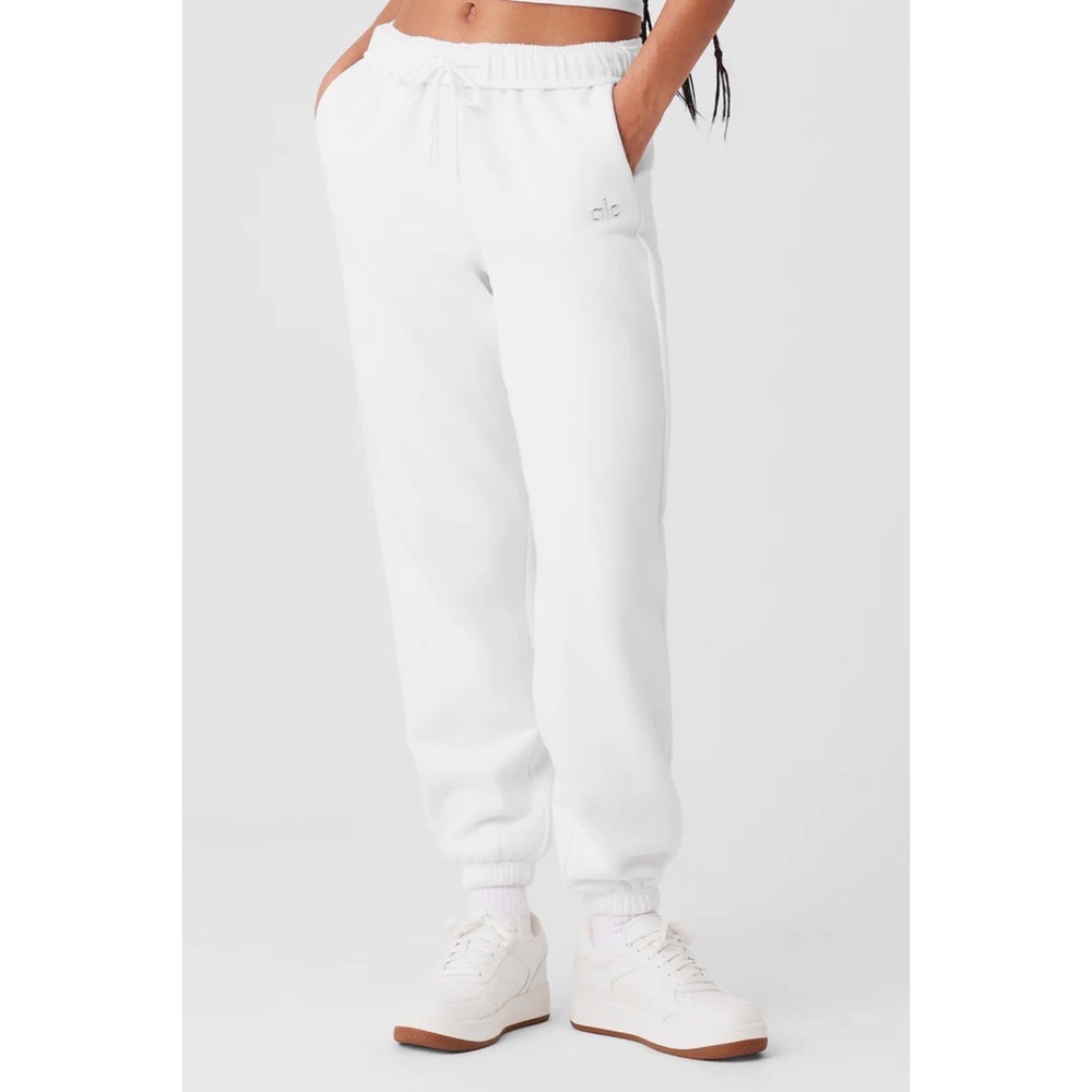 Alo Yoga Accolade Sweatpant White S - Picture 5 of 16